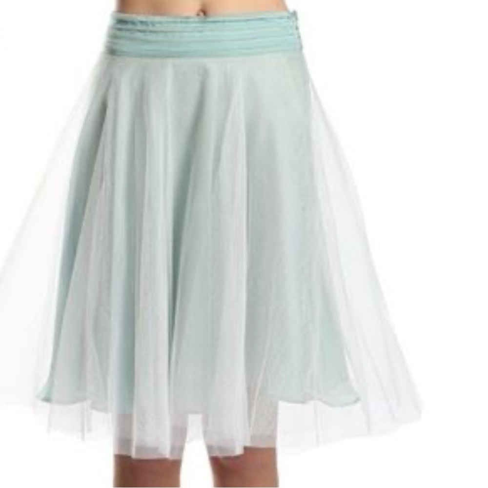 Ryu Elegant Mint Green Tulle Skirt size Medium